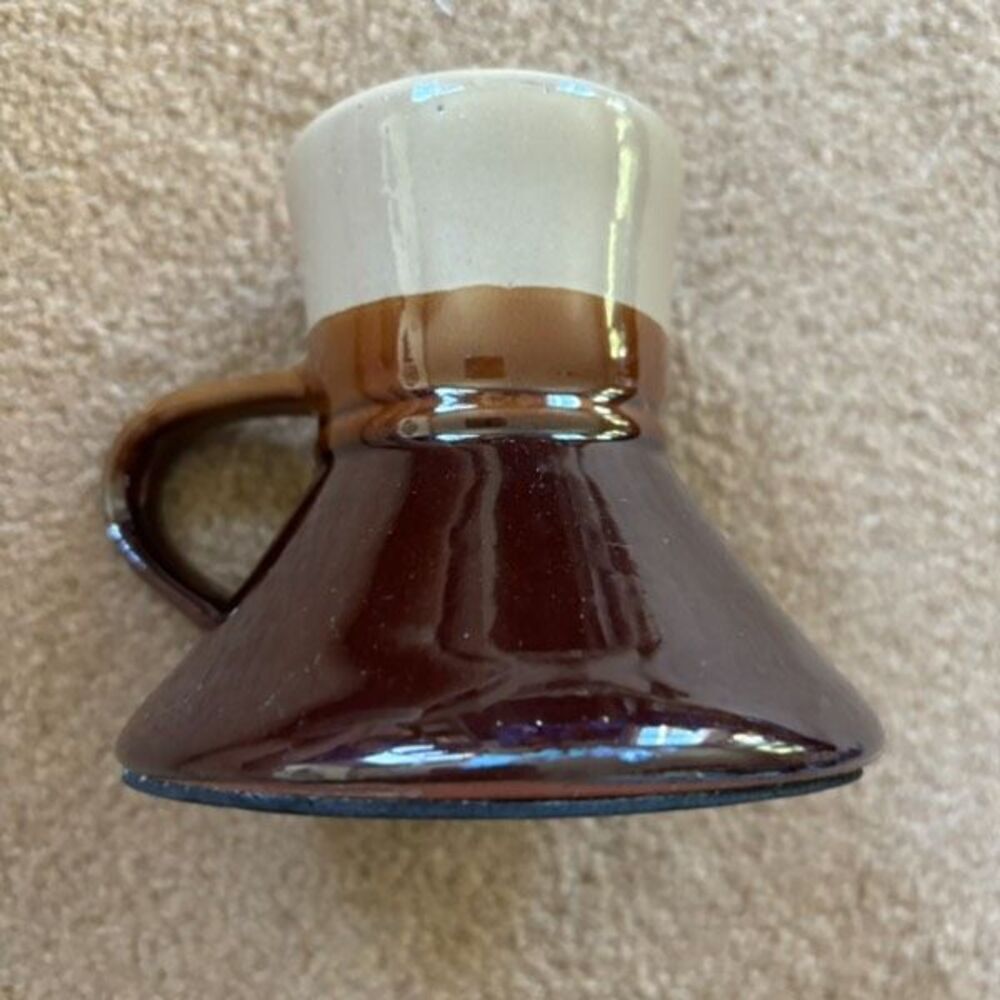Vintage No Spill Ceramic Travel Mug